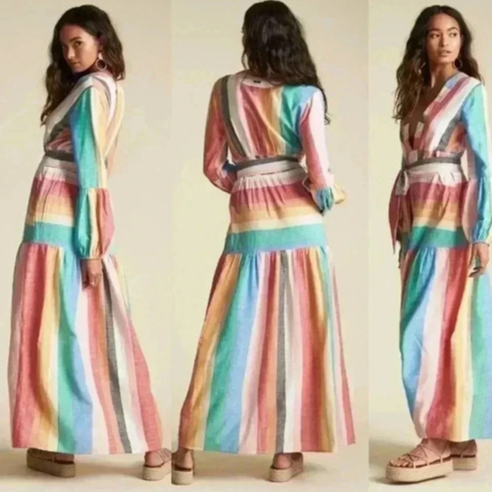BILLABONG Sincerely Jules Mix It Up Maxi Boho Dress Size Small